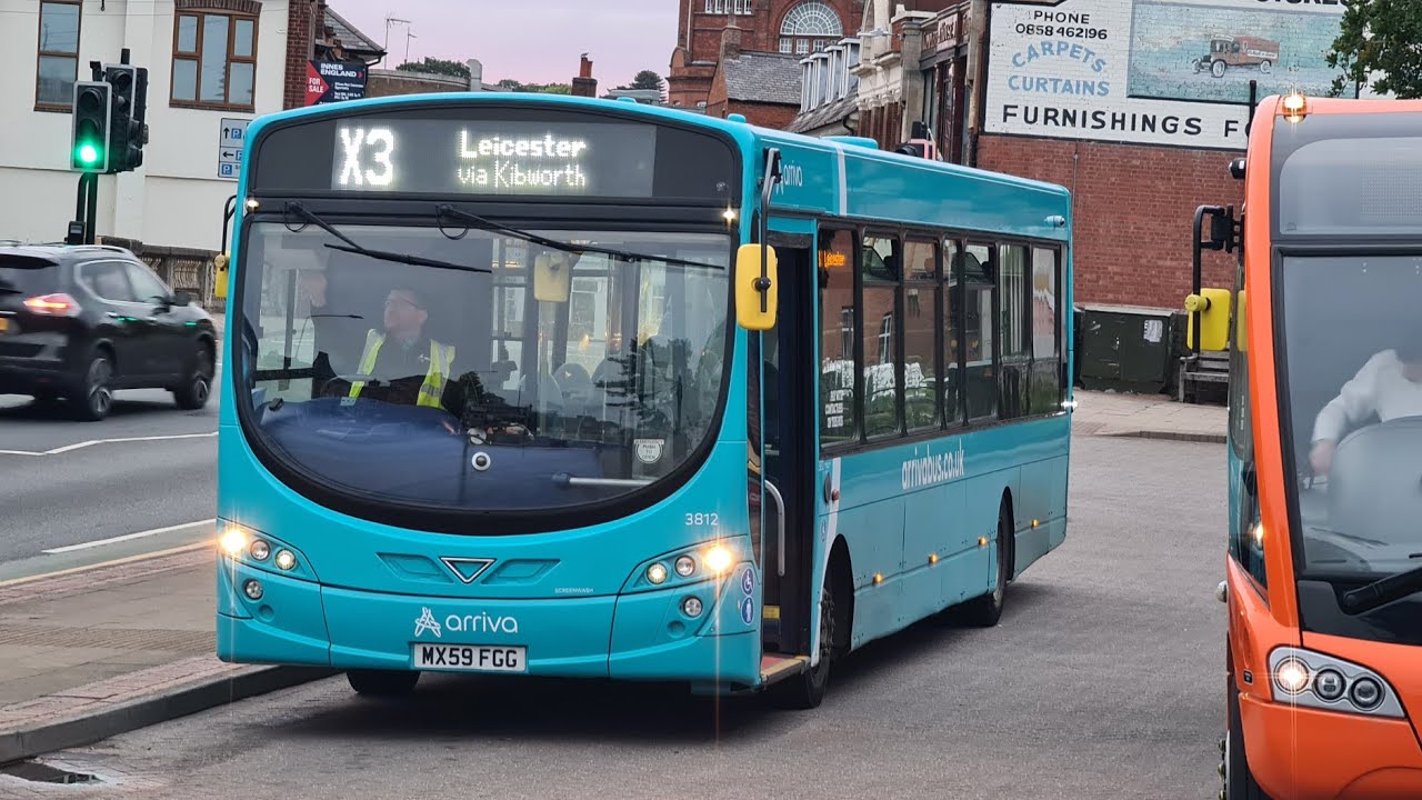 *ABSOLUTELY FLOORED* Ride on Arriva Midlands' VDL SB200 Wright Pulsar 2, 3812 (MX59 FGG) - Route X3