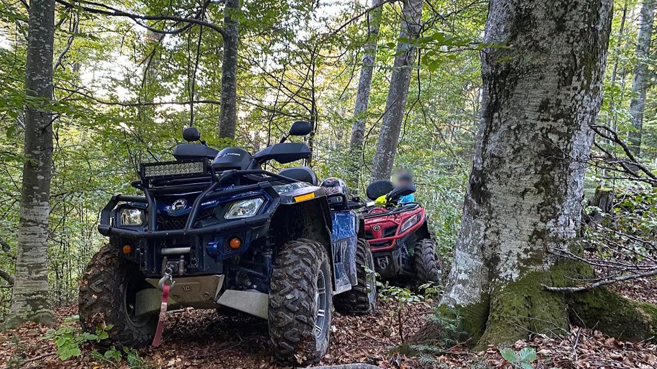 Can-Am & 2 ❌ CF Moto’s in the dense forest full of obstacles 🔝 part #2