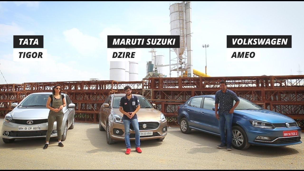 Maruti Dzire Vs Tata Tigor Vs Volkswagen Ameo: Which Is The Best Compact Sedan?
