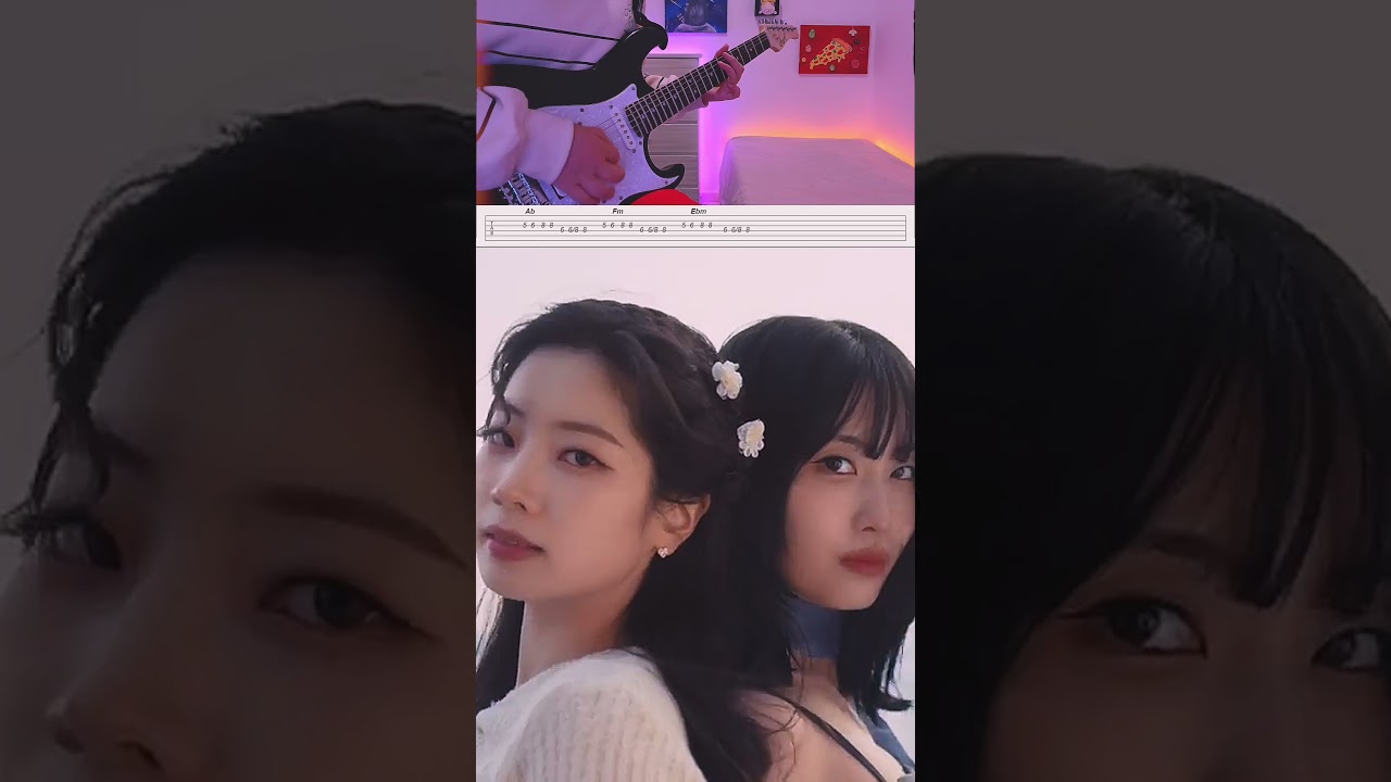 TWICE - I Got You 🩵 GUITAR TABS #twice #igotyou #withyouth #momo #dahyun #kpop #shorts #guitar