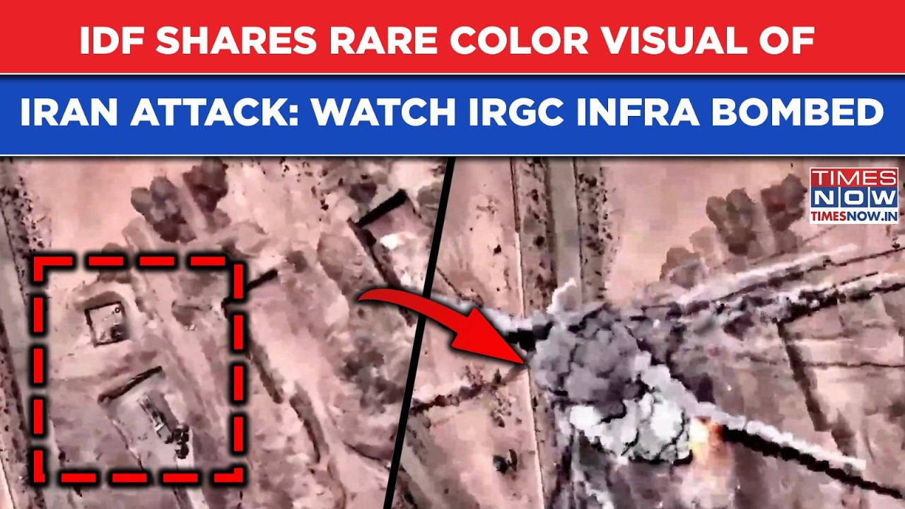 IDF Shares RARE COLOR Visual of Fierce Iran Attack: Watch IRGC Military Infra BOMBED On Cam