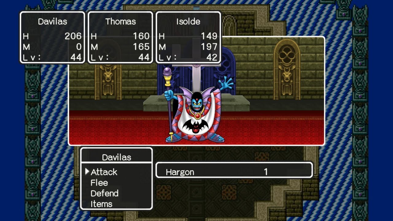 Dragon Quest II [Switch] #13, Hargon's Castle: Hargon and Malroth; Victory Tour Start