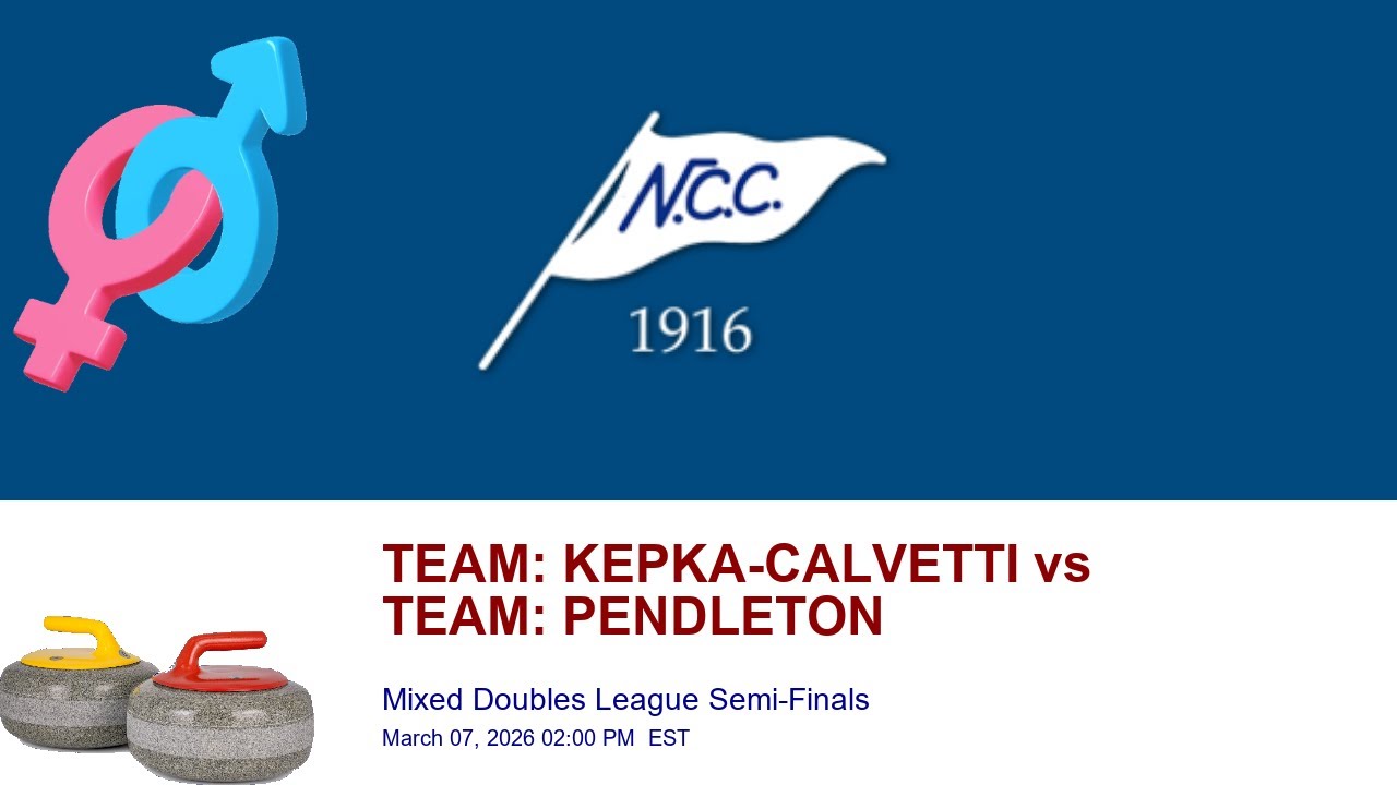 S5: NCC Mixed Doubles League Semi-Finals | TEAM: KEPKA-CALVETTI vs TEAM: PENDLETON