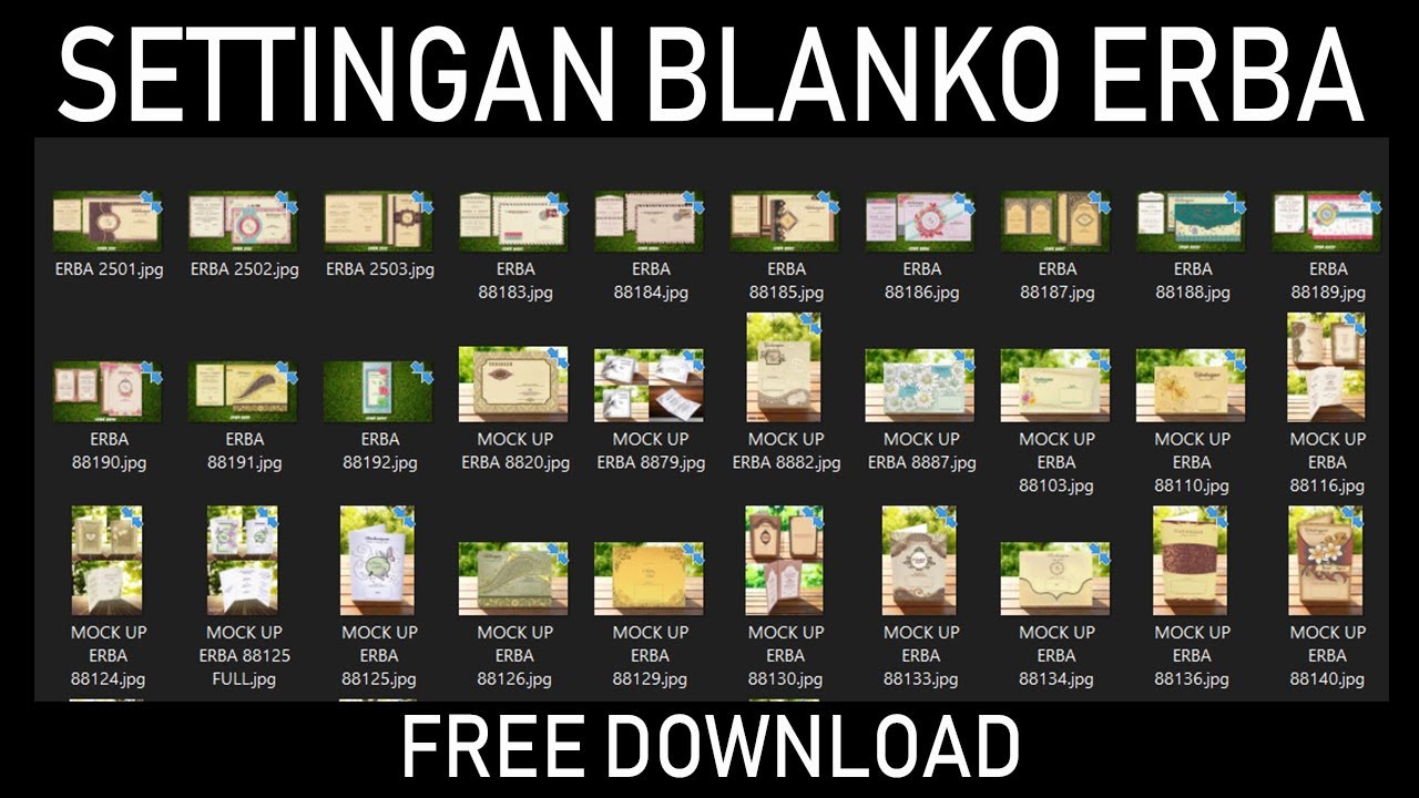 Setting Undangan | Blanko ERBA | Free Download |