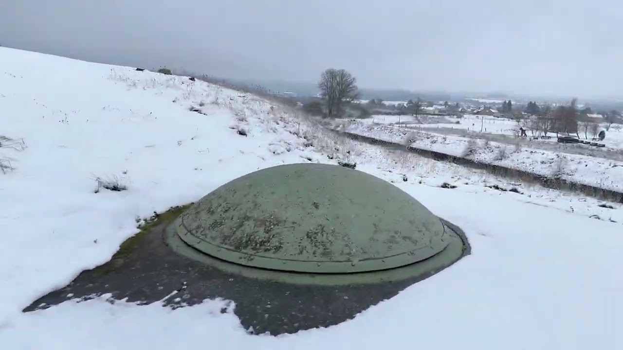 Le fort d'Uxegney sous la neige