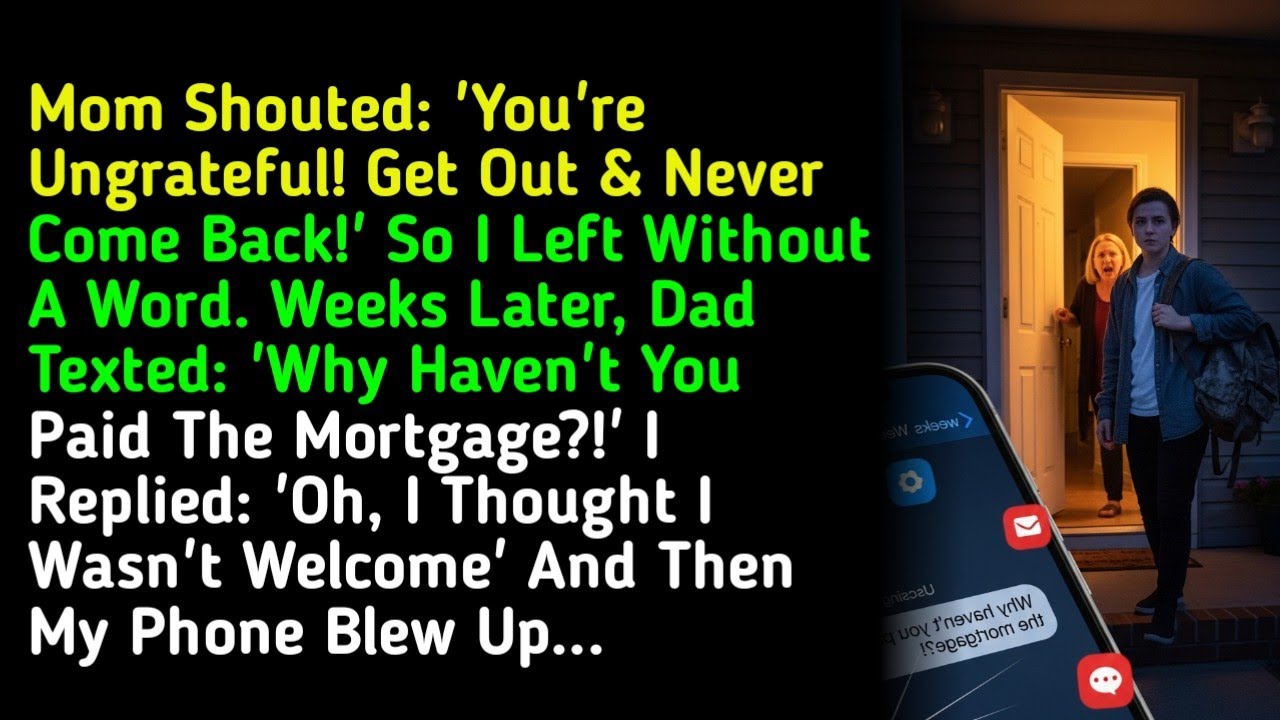 Mom Shouted: 'You're Ungrateful! Get Out & Never Come Back!' So I Left Without A Word. Weeks Later,