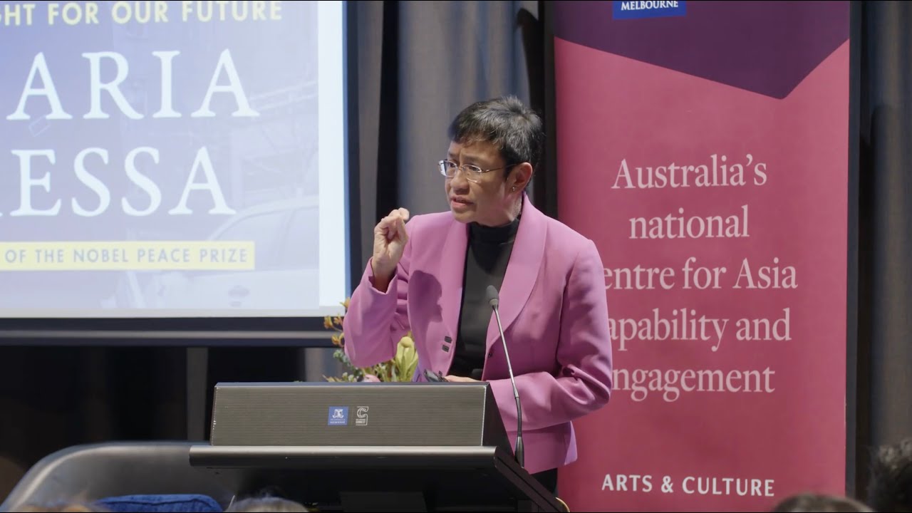 Rappler CEO Maria Ressa delivers SEA Oration at University of Melbourne