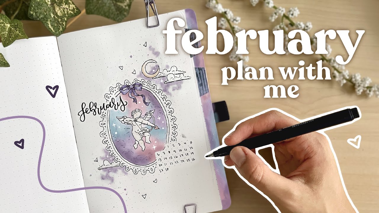 february 2023 bullet journal setup ☁️✨ plan with me