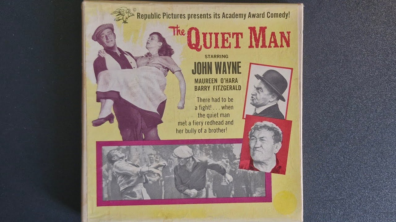 The Quiet Man, John Wayne, 1952 (Standard 8 / 200ft / Silent / B&W)