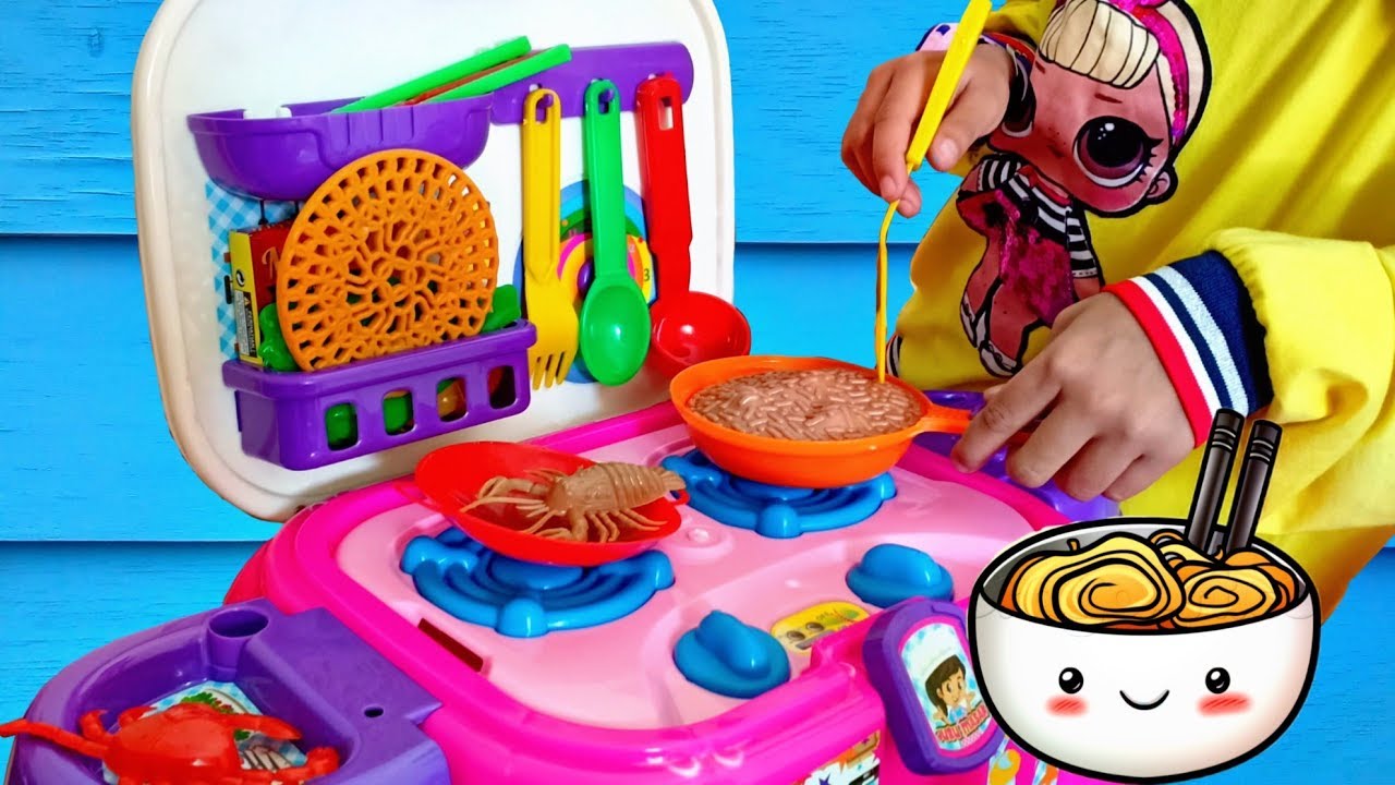 Drama Parodi Lucu 💞 Buka Mainan Masak Masakan Terbaru Mainan Anak Perempuan 💞 Riska Incess