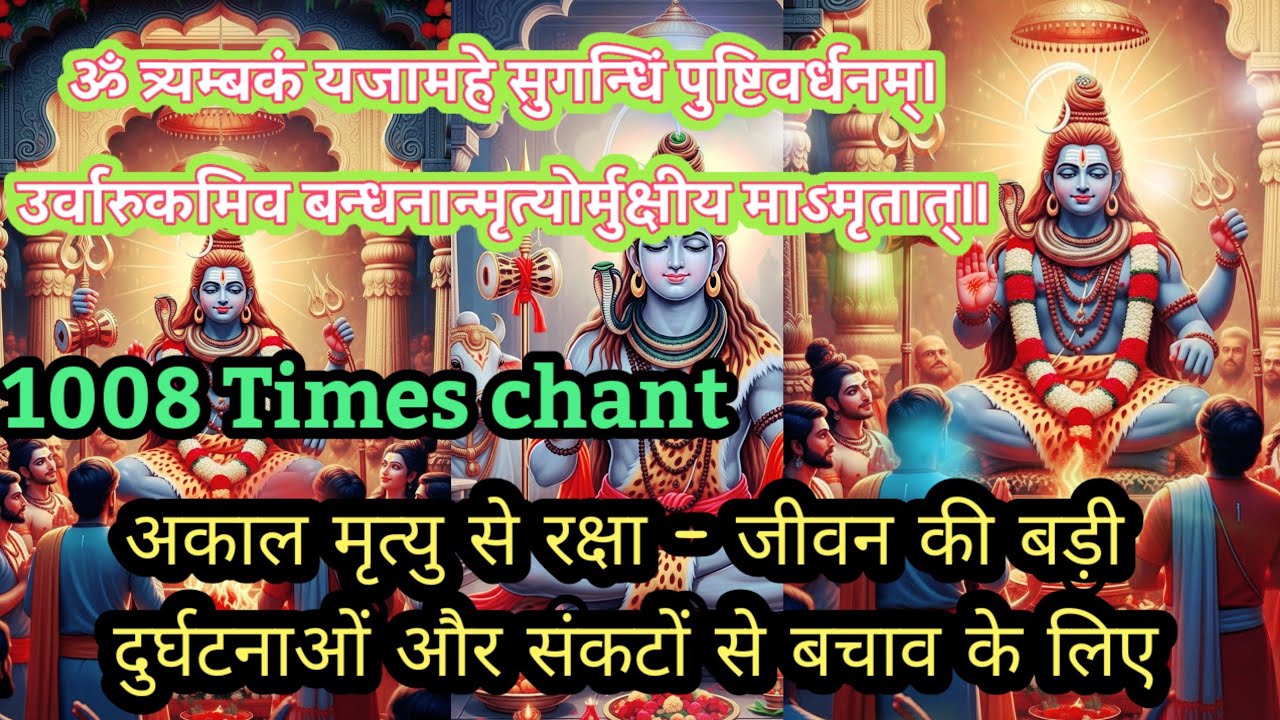 🌺 ॐ त्र्यम्बकं यजामहे | महाशिवरात्रि पर 1008 बार सुनें और पाएँ चमत्कारी लाभ/ Shiv Beej mantra/