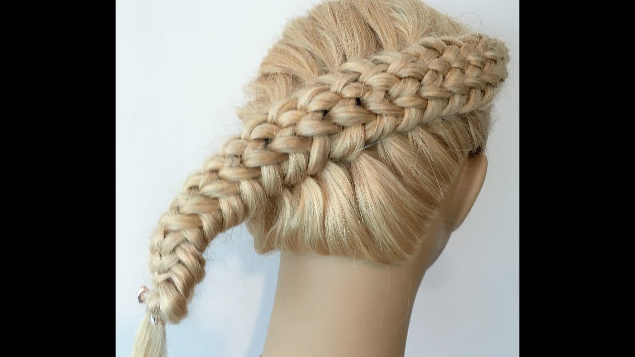como hacer una trenza redonda con nudos