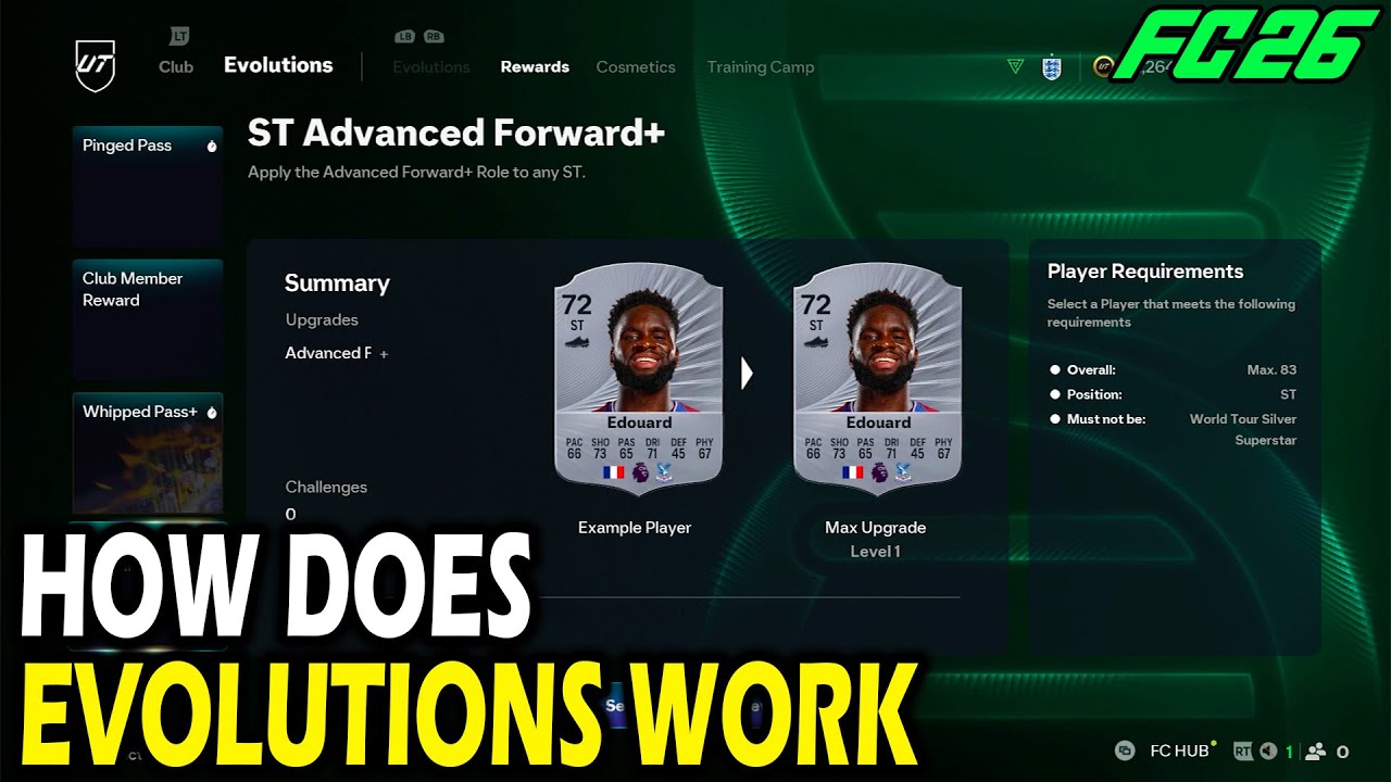Как работают ЭВОЛЮЦИИ в FC 26 Ultimate Team