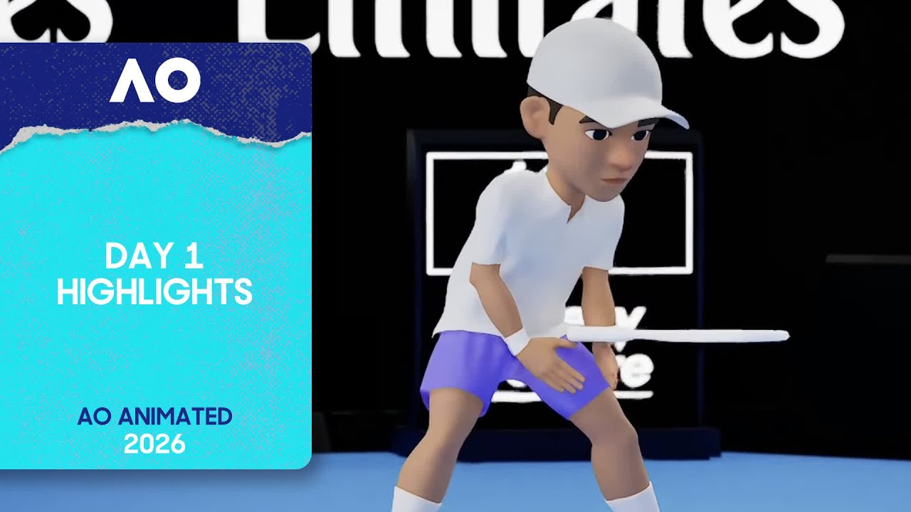 AO Animated | Day 1 Highlights | 2026 Australian Open