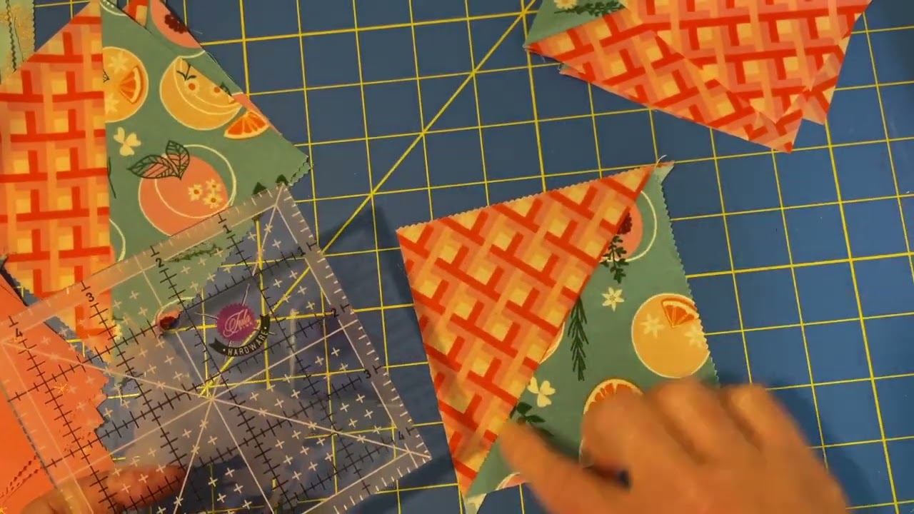 Trimming Half Square Triangles