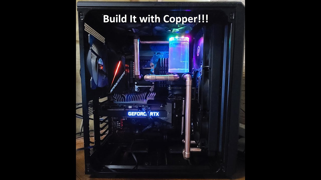 Building a custom copper tube water cooling loop for my PC