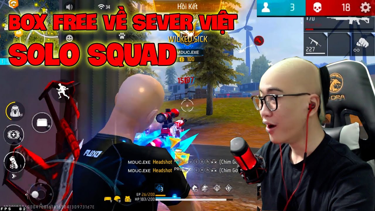 Box Free Về Sever Việt Nam Đi Solo Squad. Phóng Lựu M79 Lấy Top 1 Siêu Ảo Diệu