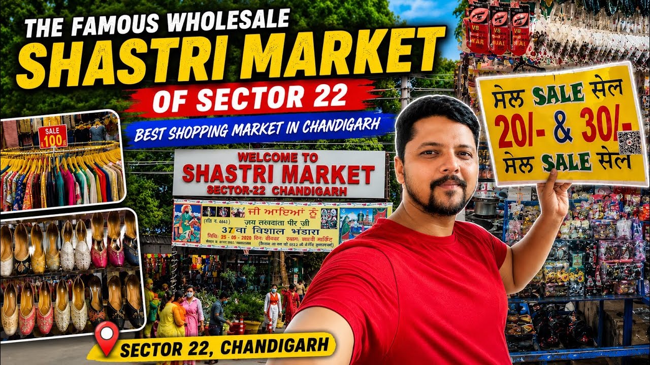 The Famous Wholesale Shastri Market Of Sector 22 | Best Shopping Market In Chandigarh