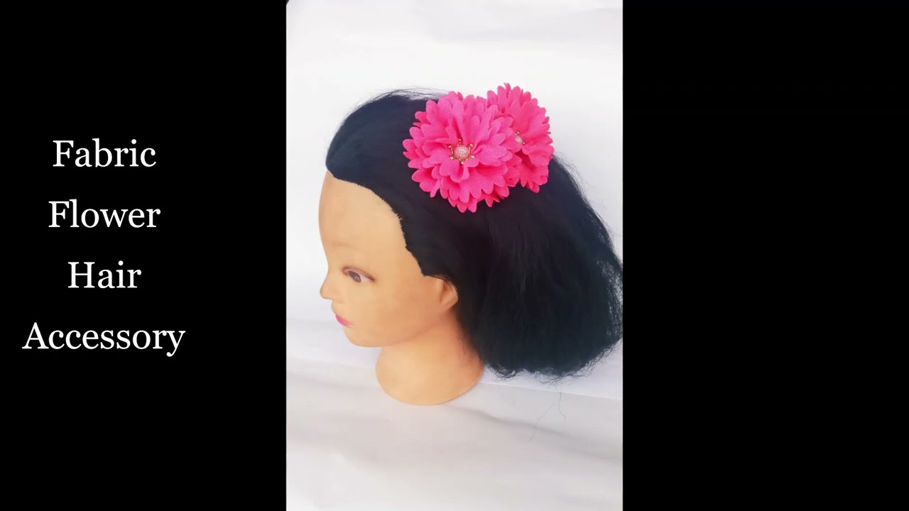 DIY tutorial: Easy and Stylish Fabric Flower Hair Comb Accessory #diyaccessories #hairaccessories