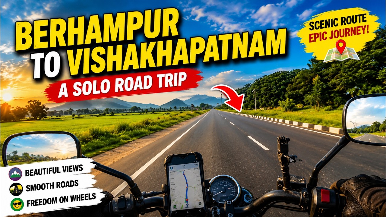 Berhampur to Visakhapatnam Road Trip 🏍️ | Scenic Coastal Highway Moto Vlog