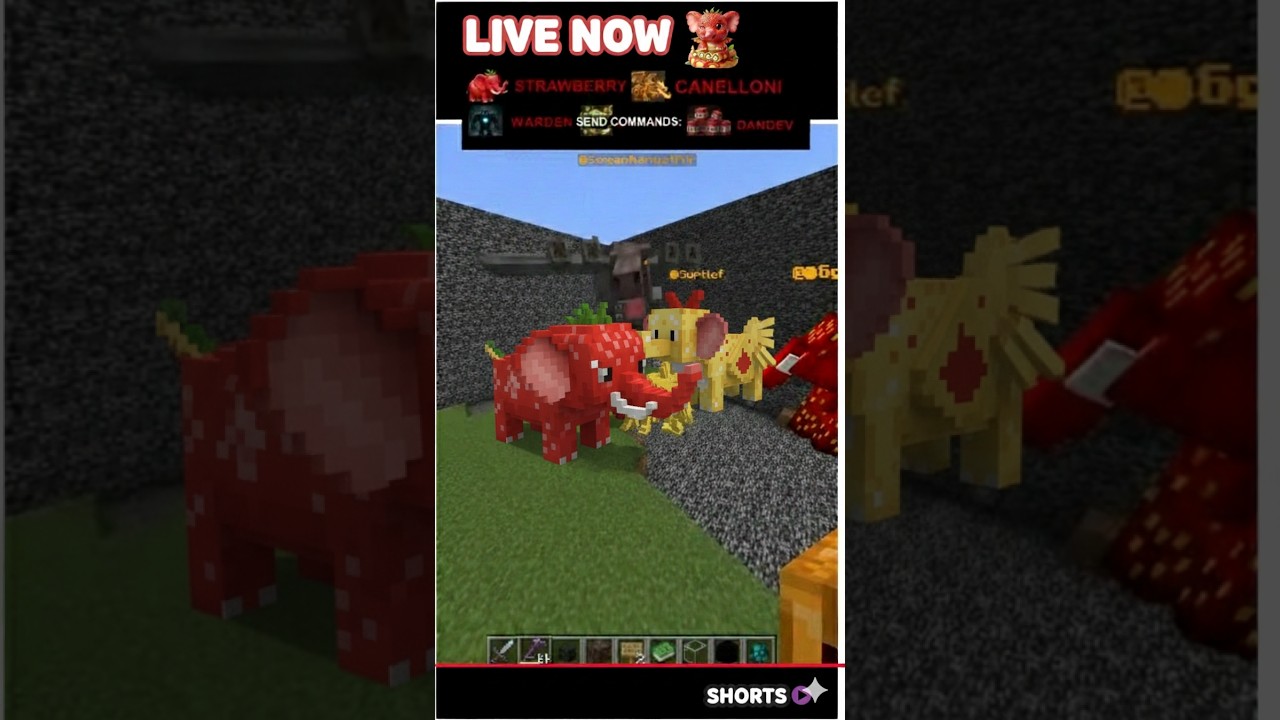 INTERACTIVE WARDEN X BRAINROTS NEW COMMANDS TNT MINECRAFT 10 #minecraft #brainrot #shortslive