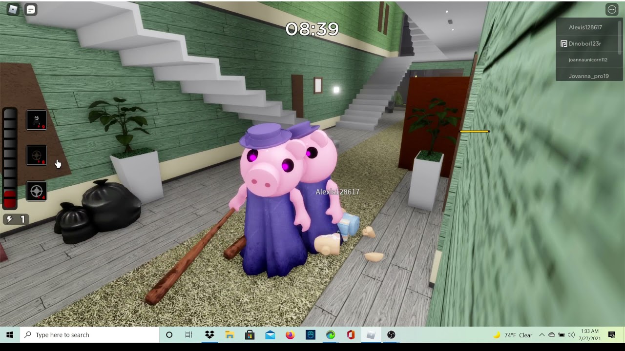 playing as grandmother skin and do the  grandmother trolling tiwns  i piggy book 1