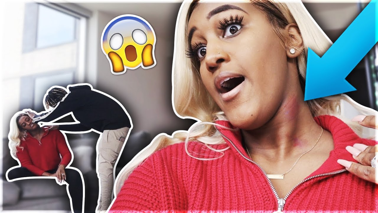 HICKEY PRANK ON BOYFRIEND!!! **HE GETS MAD**