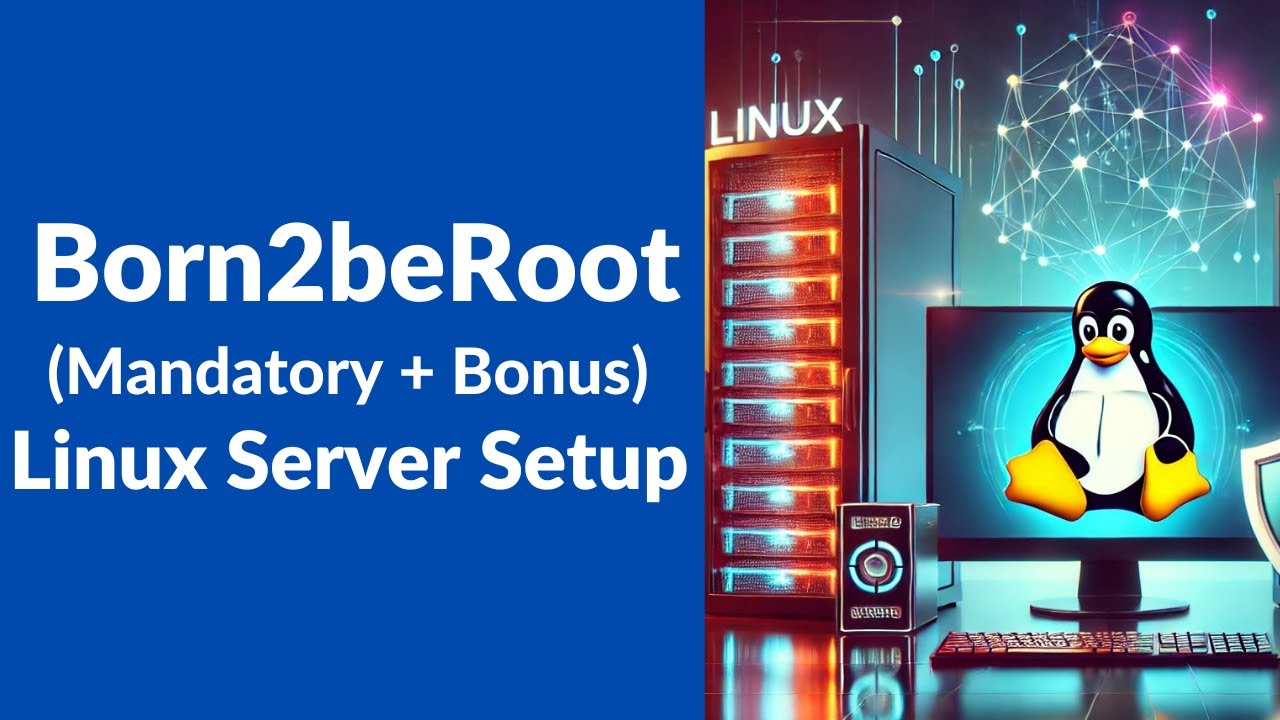 Born2beRoot (Mandatory + Bonus): Linux Server Setup | 42cursus Projects | Nirmal Gope