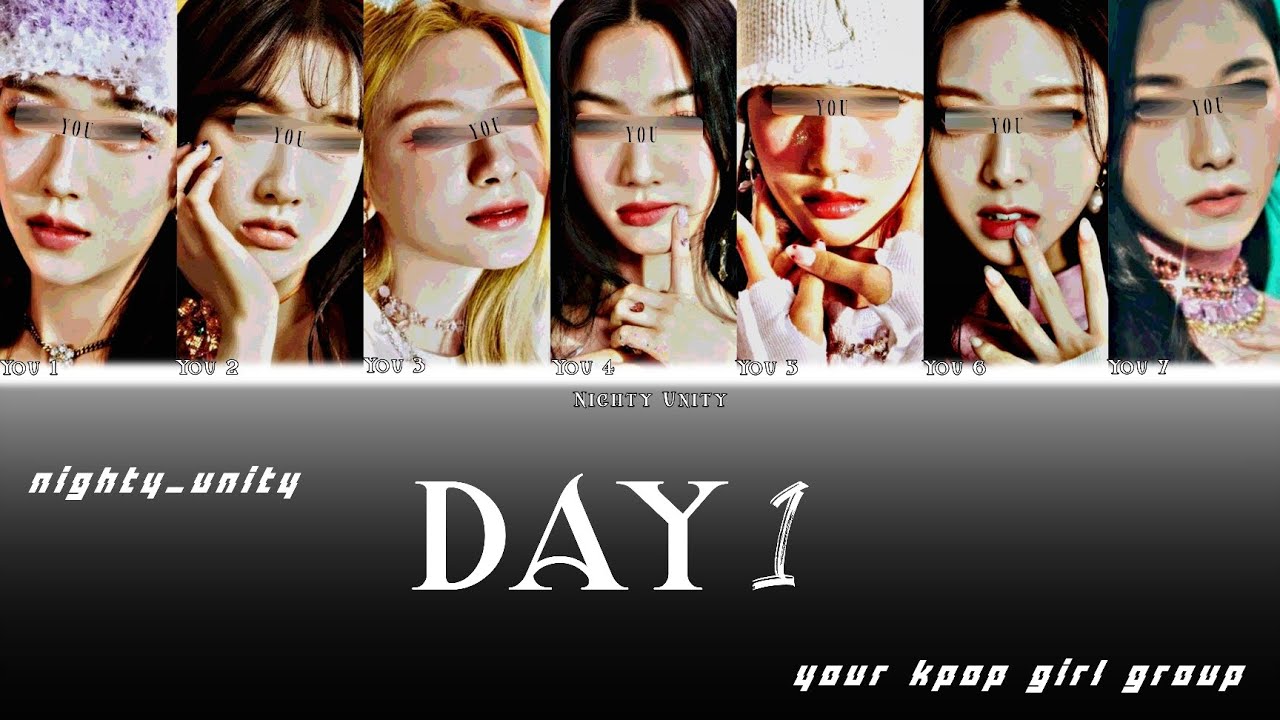 Red velvet Day 1 (레드벨벳) // (color coded lycris) Your kpop girl group / 7 members