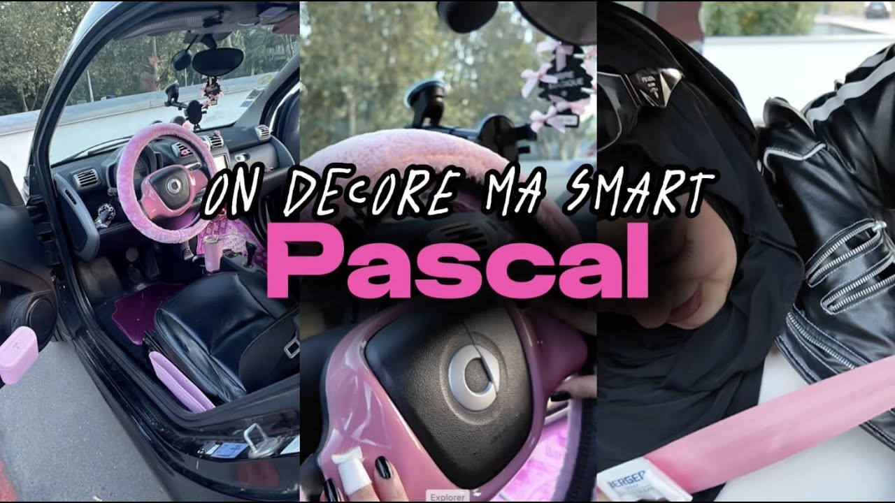 On décore ma smart full pink ! 🎤🌸