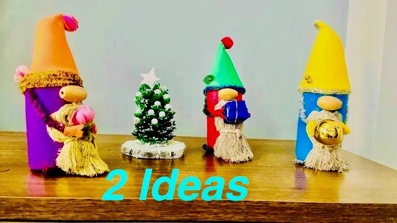 Kozalaktan Çam Ağacı Yapımı |Tuvalet Kapıdı Rulosundan Cüceler | How To Make Easy Gnomes & Pinetree?