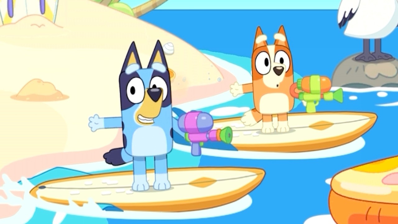 Блюи, давай поиграем! 🐶💙 Весенняя колода 🌊🏄 Веселые игры Блюи и Бинго | Веселая игра для детей | ...
