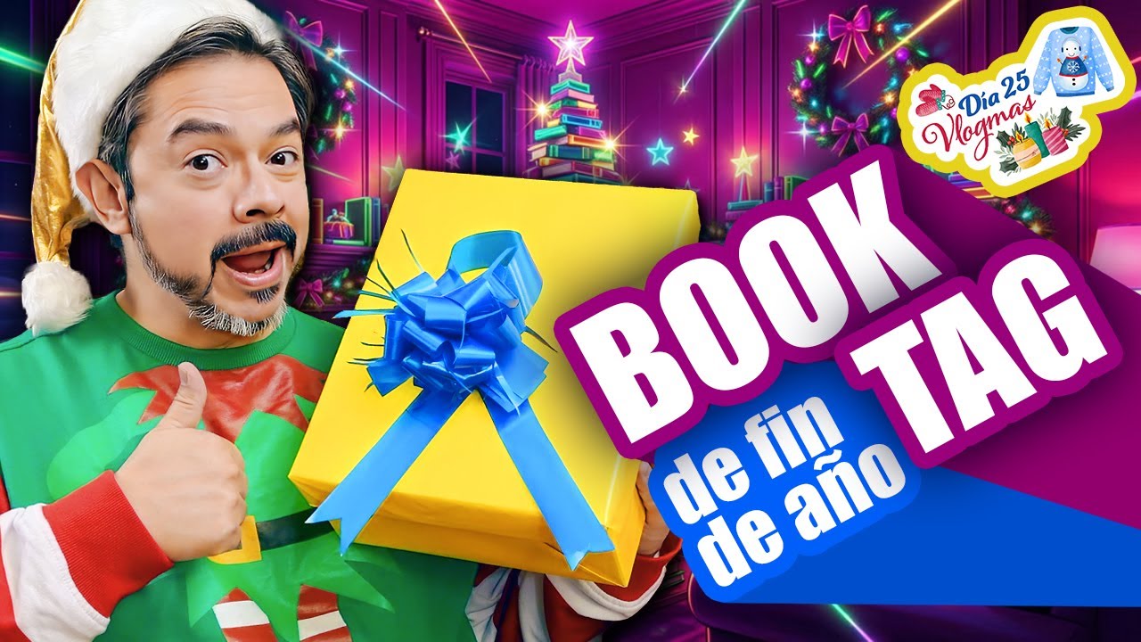 🎄🎁 VLOGMAS Día 25 | ¡FELIZ NAVIDAD | Booktag de Fin de Año 2025 | HD