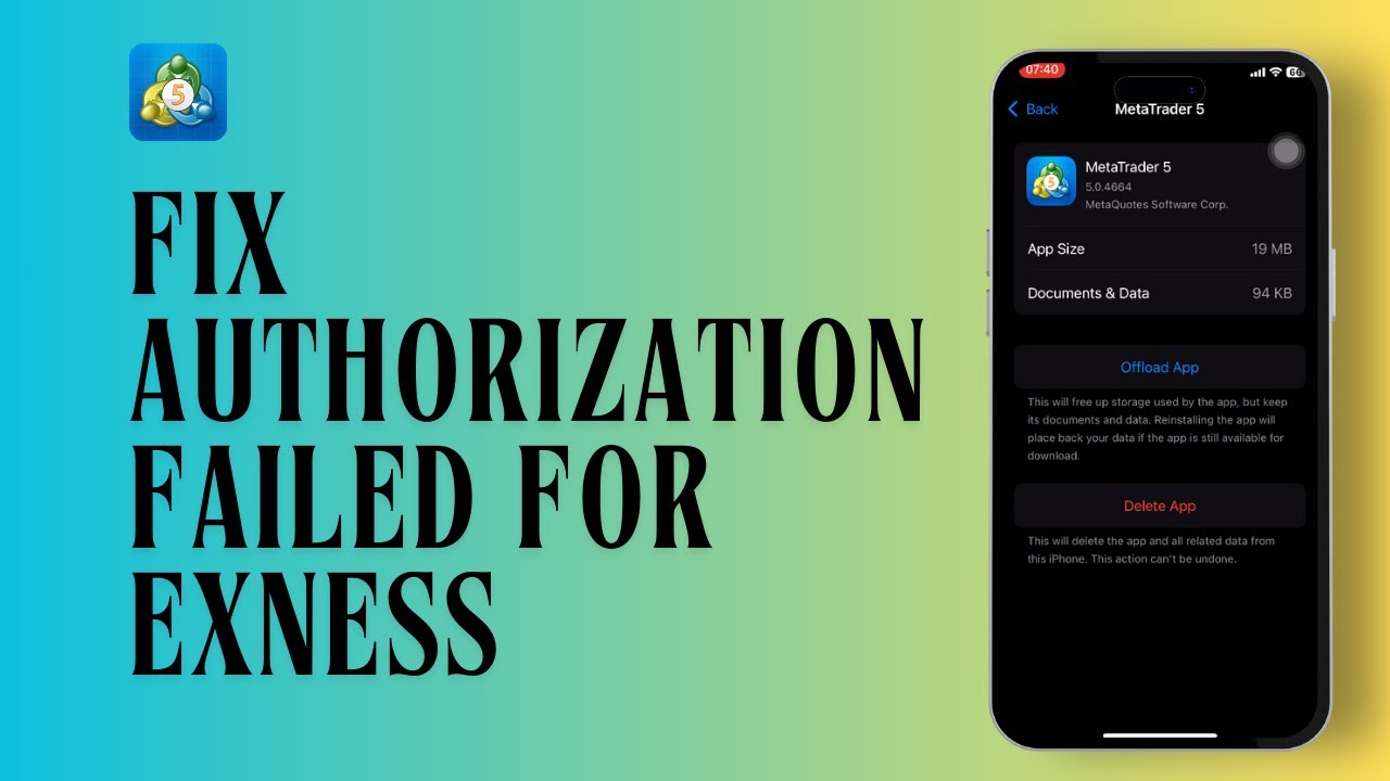 How To Fix Authorization Failed For Exness In MetaTrader 5