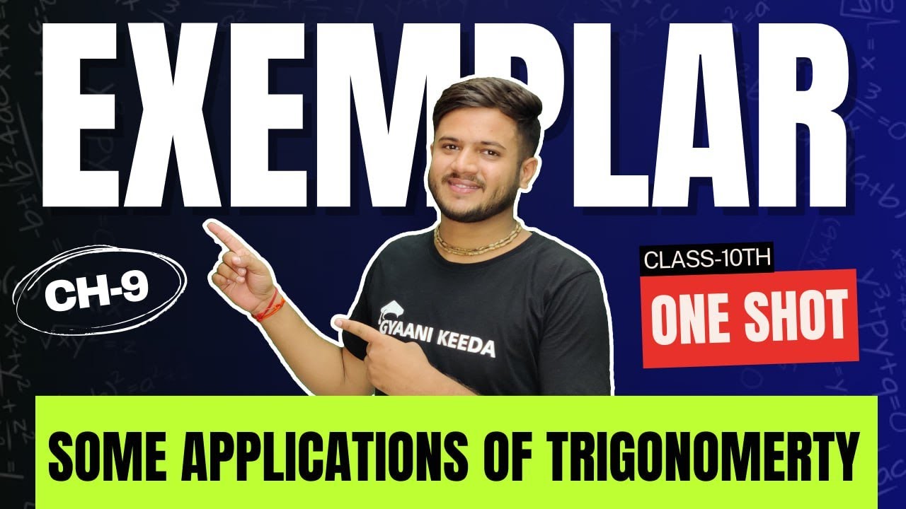 Ch-9 Applications of Trigonometry Class 10 Maths||NCERT Exemplar Problems Class 10|CBSE 2024 BOARDS