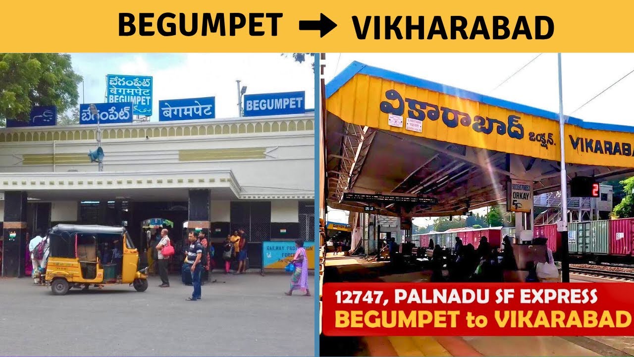 Secunderabad (Begumpet) to Vikarabad | Full Journey of 12747 - Palnadu Express, Video in 4k ultra HD