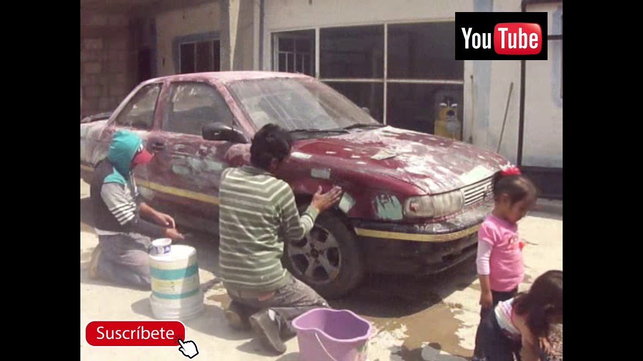 como pintar carro con litro y medio de pintura  hagalo usted mismo
