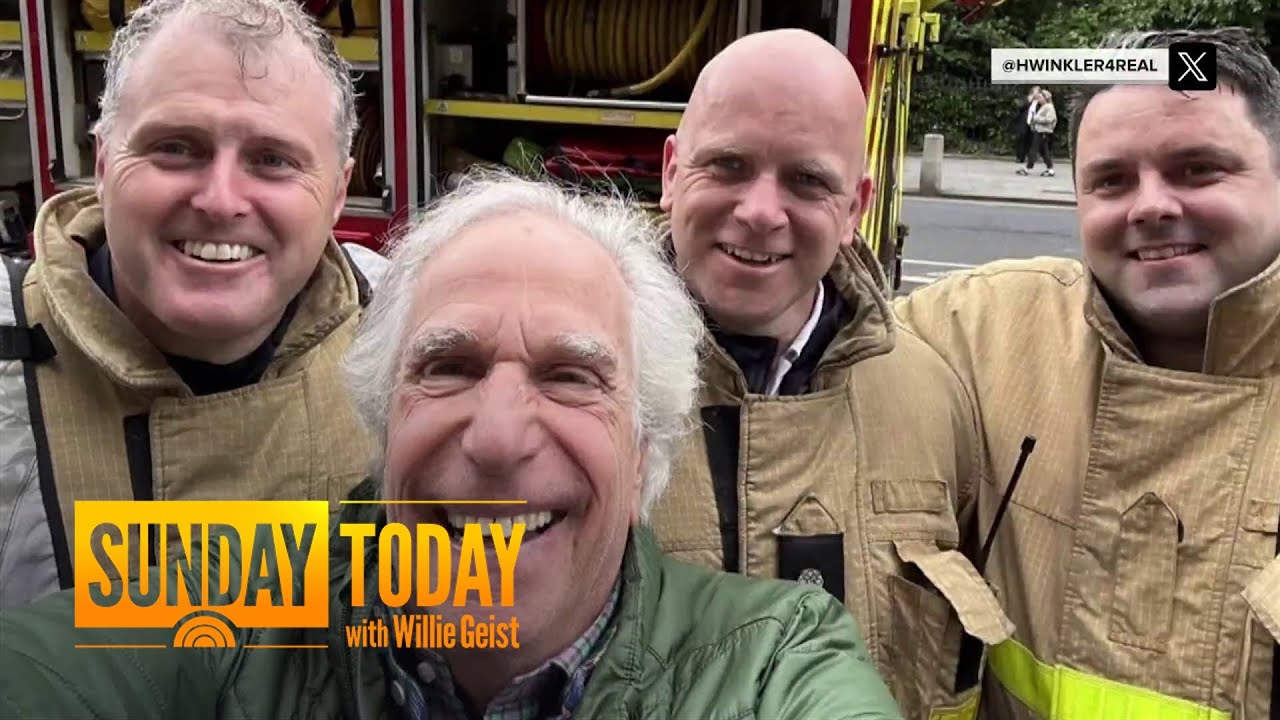 Henry Winkler praises firefighters after hotel fire in Dublin
