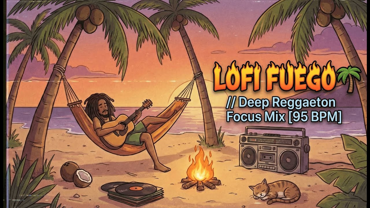 Lofi Fuego 🏝️ Deep reggaeton focus mix 95 bpm