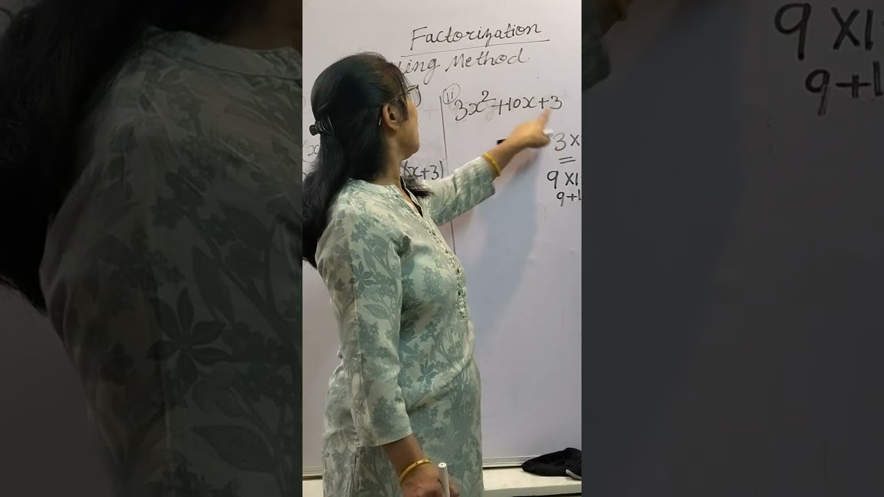 Class 8 Factorization (splitting method) one short  100% pass