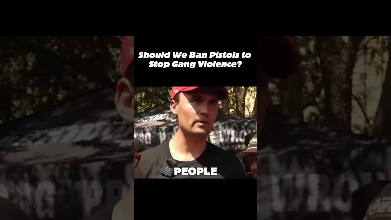 Should We Ban Pistols to Stop Gang Violence? #debate #charliekirk