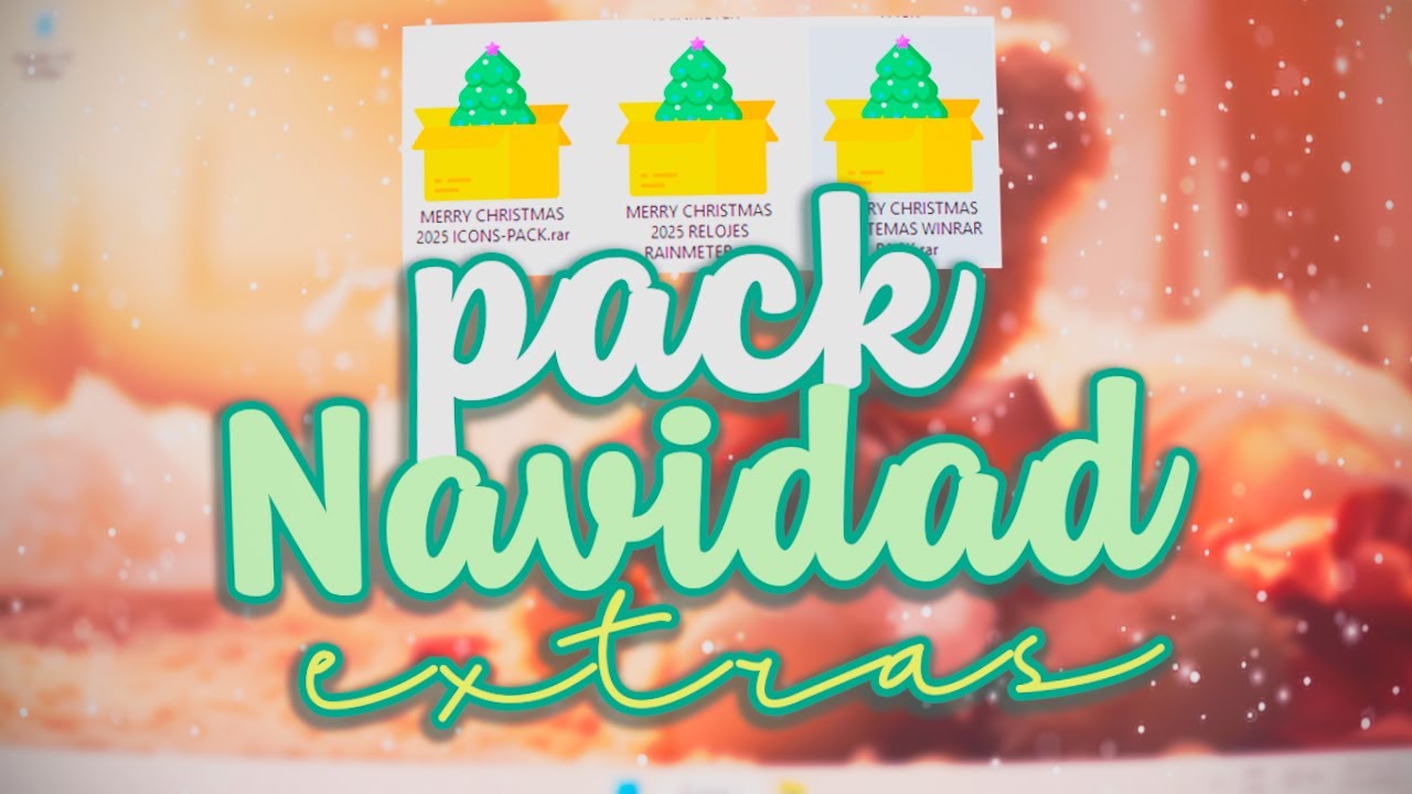 🎄🍒 MAS RECURSOS DE NAVIDAD 2025 🎄🍒 || ICONOS RELOJES & TEMAS WINRAR #navidad2025