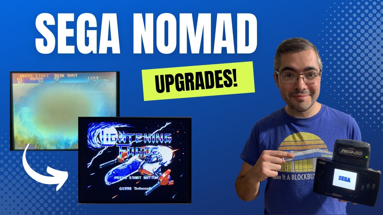Восстановление мёртвого Sega Nomad! Улучшения экрана, аудиомодификации и многое другое!