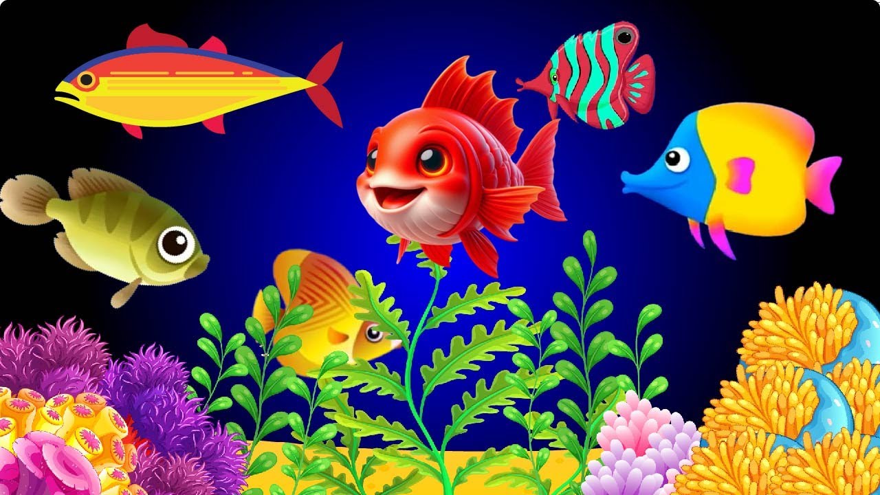 Baby Lullaby🐟Soothing fishes🐟Calming Undersea Animation🐟Aquarium #lullaby #sleepmusic #416