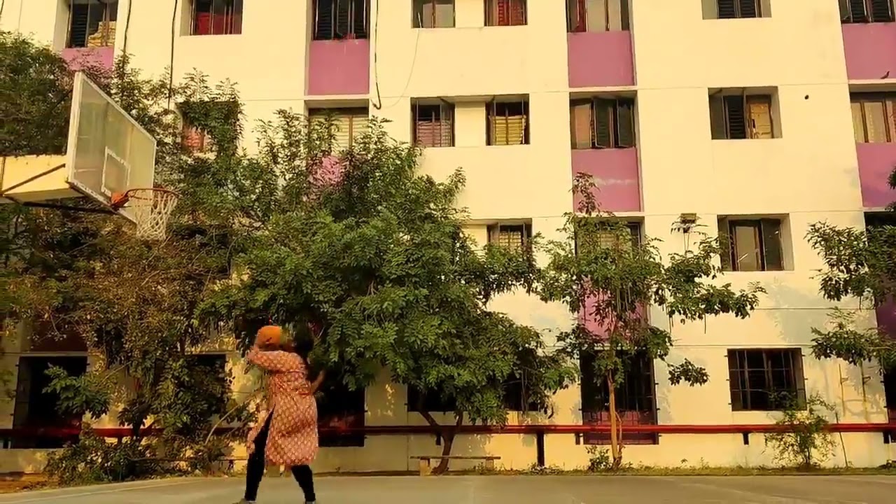 Indraja Shankar playing basketball