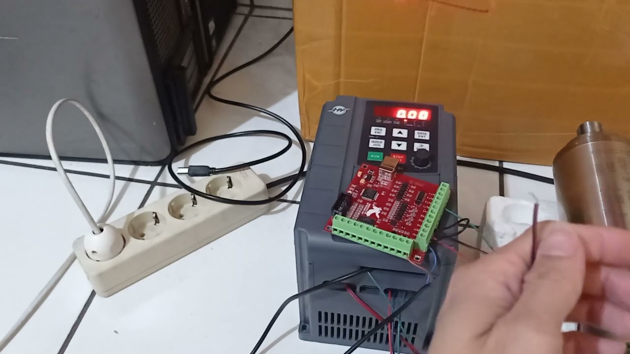 Cara Mengatur kecepatan spindle di usb Mach3 vs Huanyang fc01