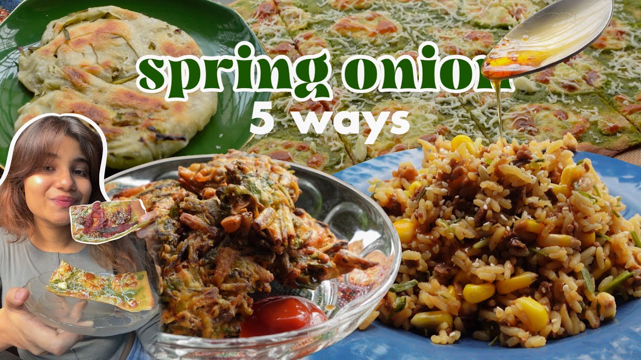 spring onion - 5 easy delicious recipes