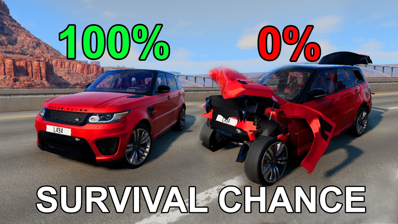Realistic Survival Chance Crashes #2 | BeamNG.drive