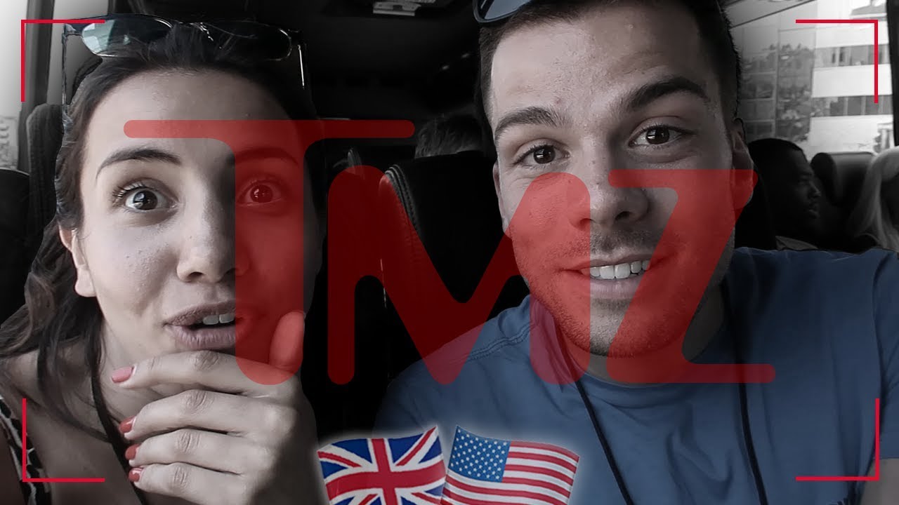 WE DID THE TMZ CELEBRITY BUS TOUR! 😱