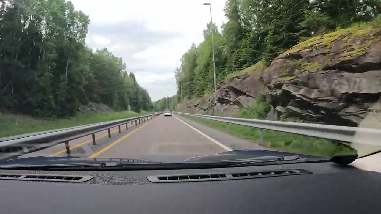 Experience driving in Norway | E18 from Sweden into Oslo | Norway 4K